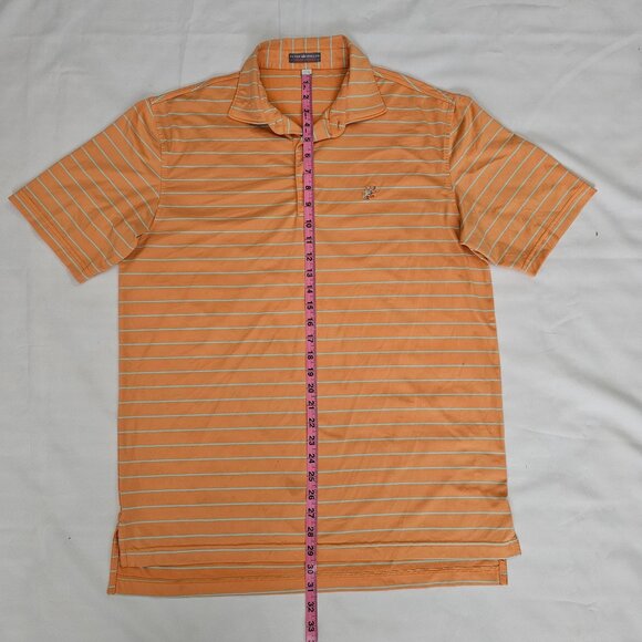 Peter Millar Summer Comfort Striped Collared Short Sleeve Polo Shirt Size Medium - Picture 12 of 12